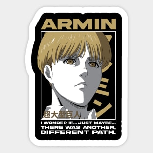 Armin Arlert Colossal Titan  Art Sticker